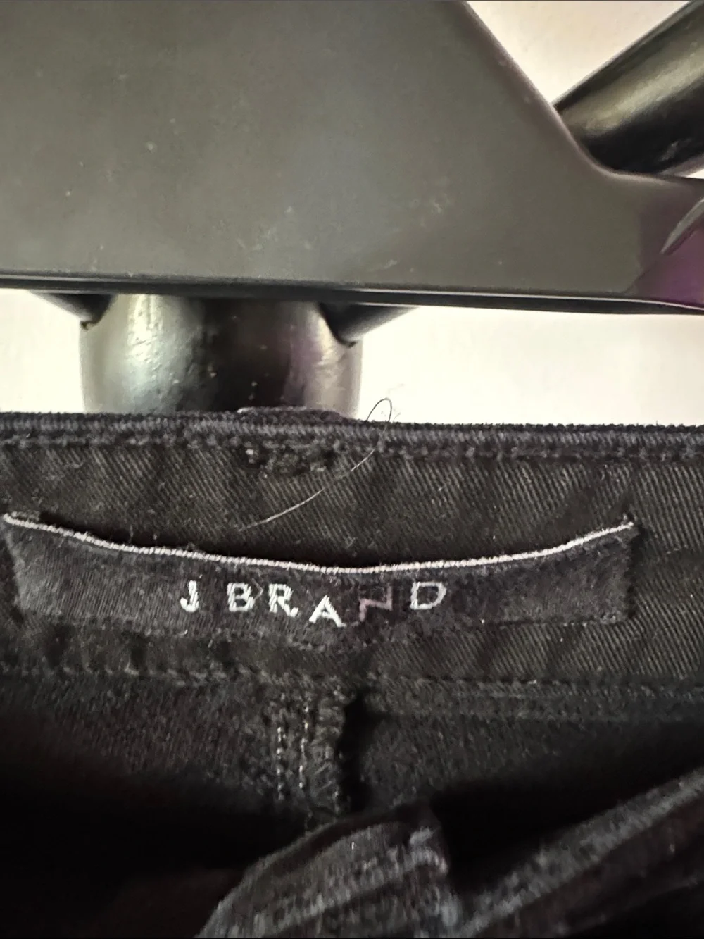 J Brand Black Velvet- Like Pants 7.1M